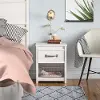 Bassinger Transitional Ivory Oak Nightstand