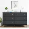 Owen Contemporary Black 6-Drawer Dresser