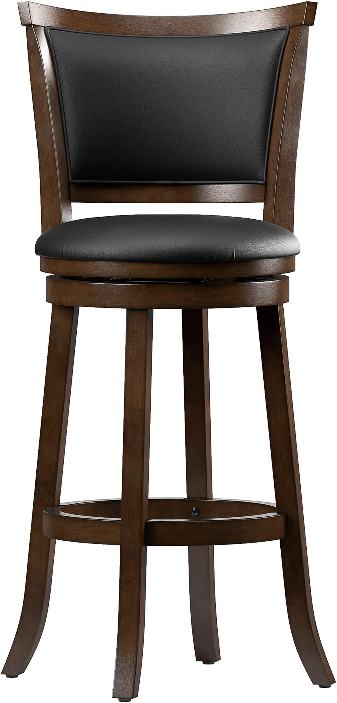 Woodgrove Contemporary Set of Two Black Wood Bar Height Stools-3