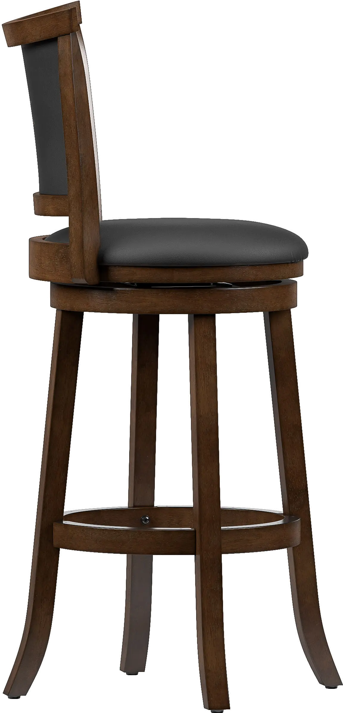 Woodgrove Contemporary Set of Two Black Wood Bar Height Stools-5