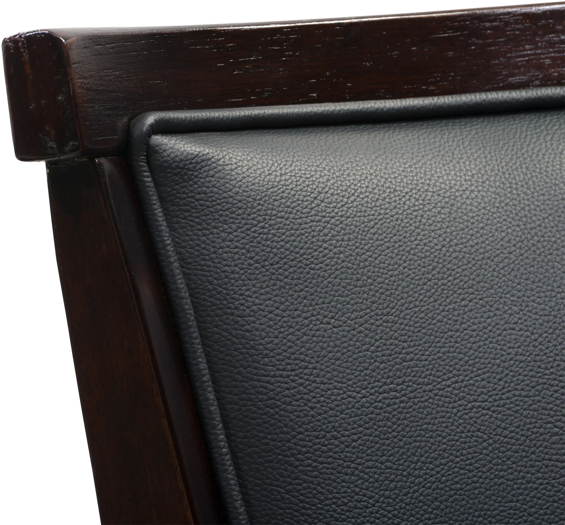 Woodgrove Contemporary Set of Two Black Wood Bar Height Stools-7