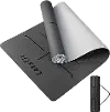 Letsfit Black and Gray Yoga Mat