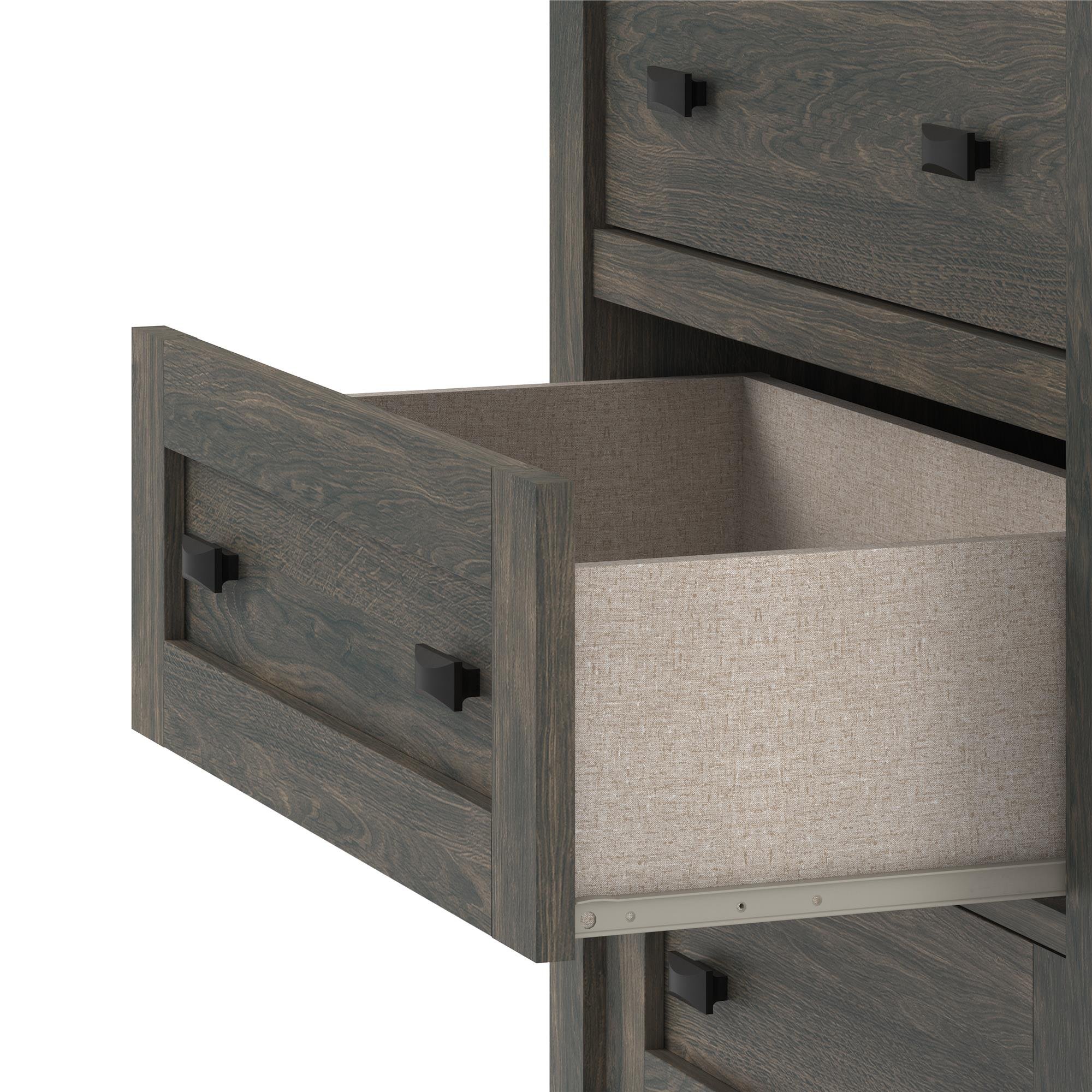 Farmington Farmhouse Weathered Oak 6-Drawer Dresser-5