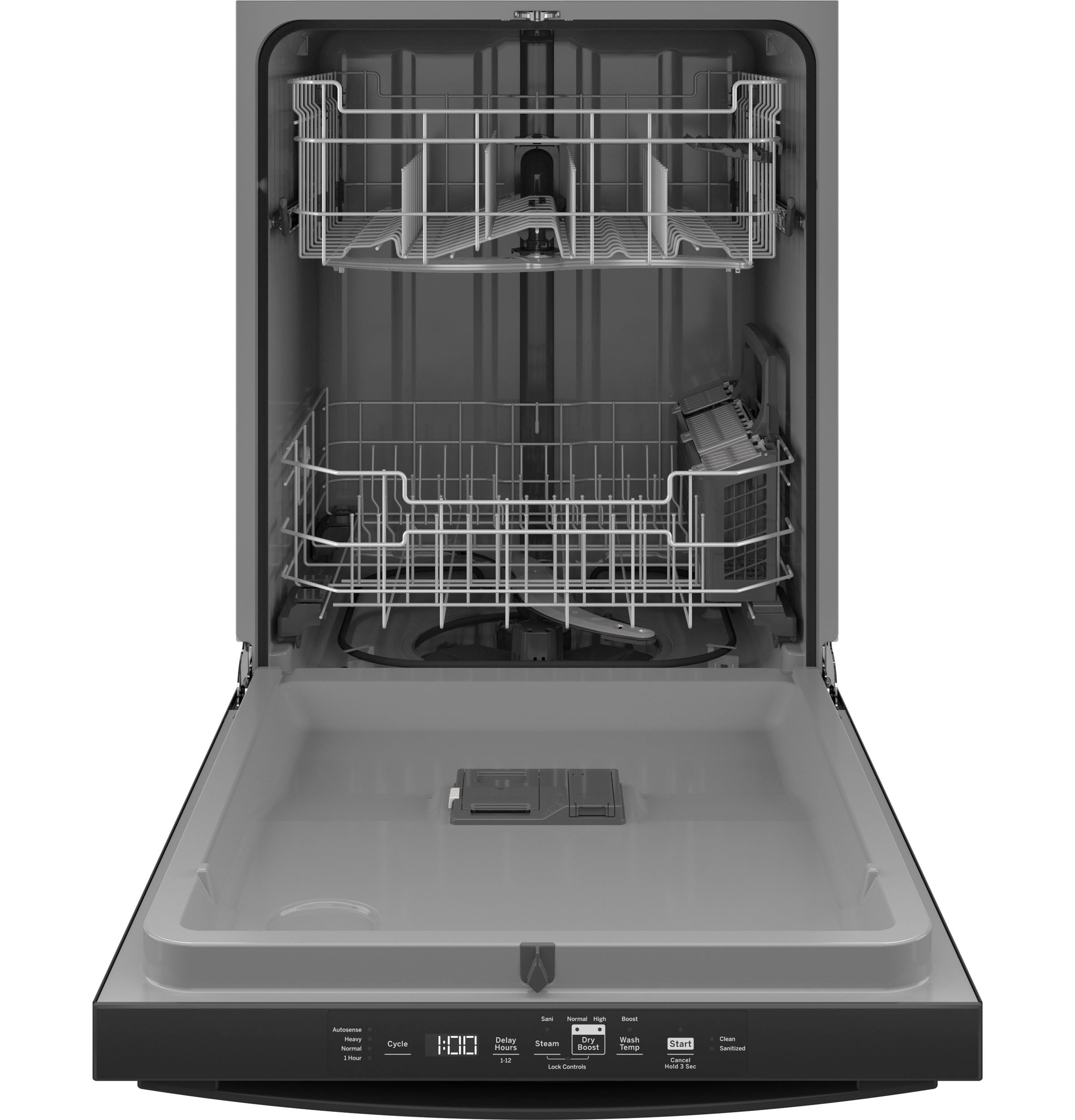 GDT550PGRBB GE Black Dishwasher with Front Control-2