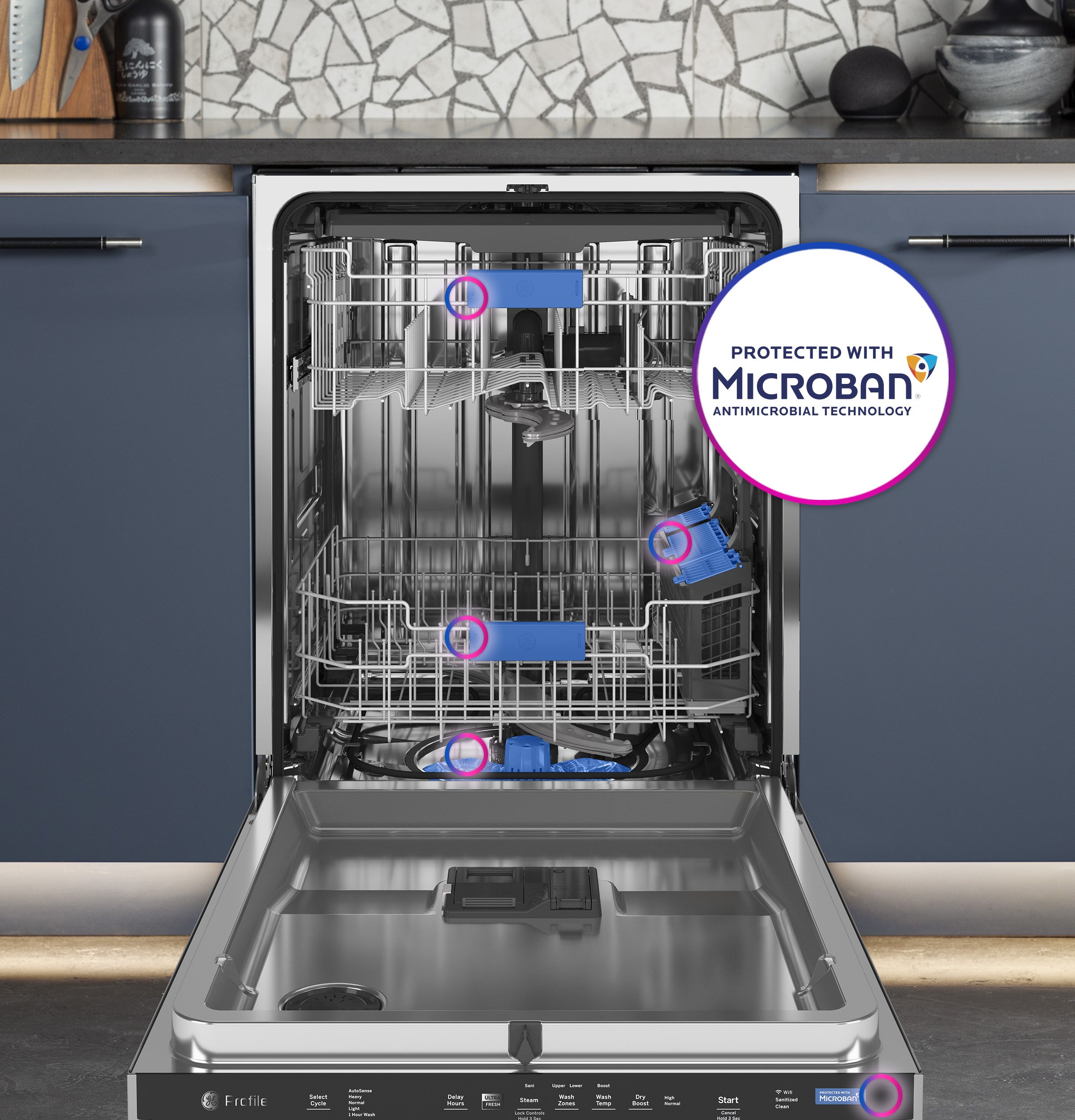 PDT755SYRFS GE Profile Dishwasher with Towel Bar Handle - Stainless Steel-11