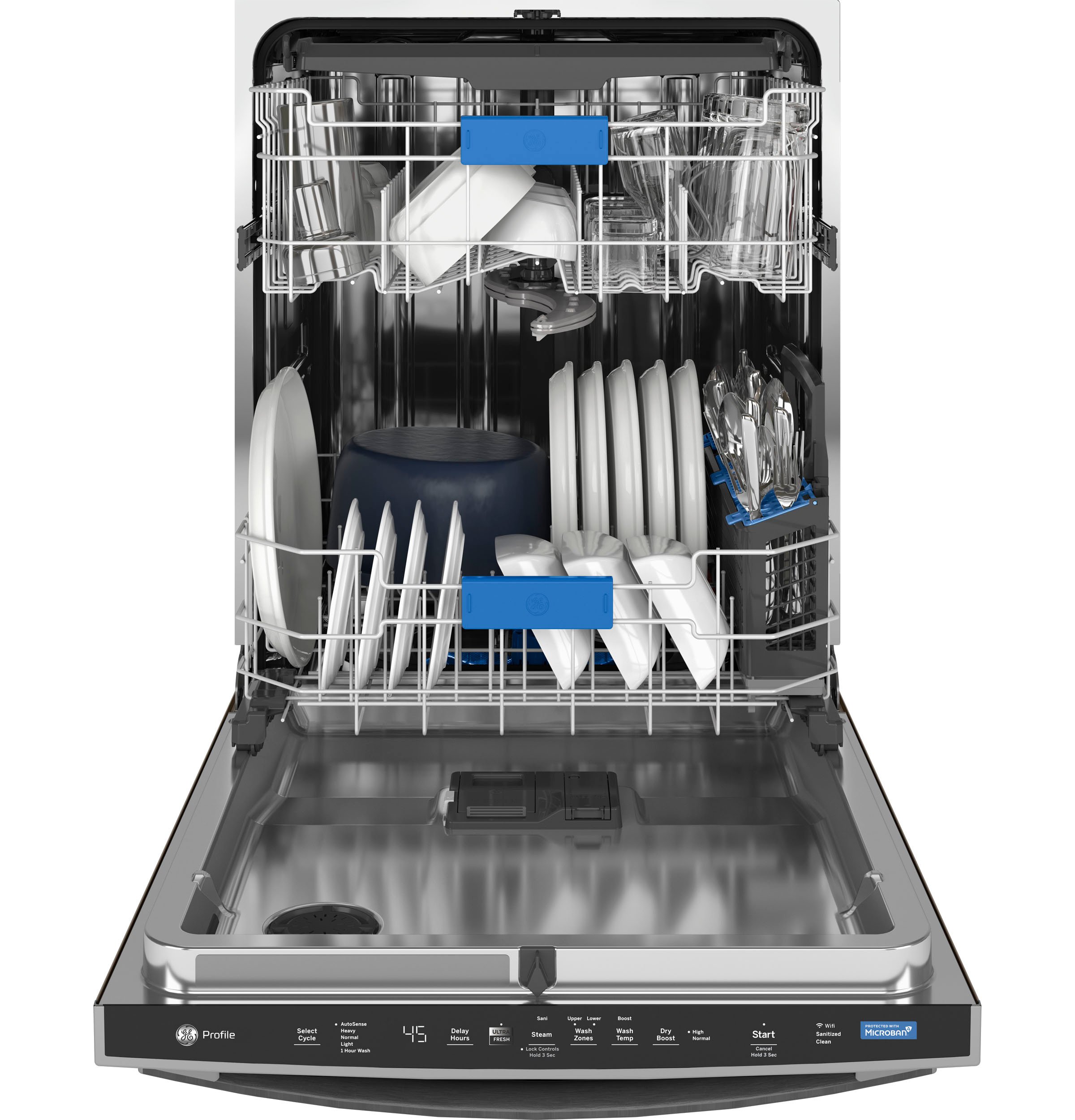 PDT755SYRFS GE Profile Dishwasher with Towel Bar Handle - Stainless Steel-2