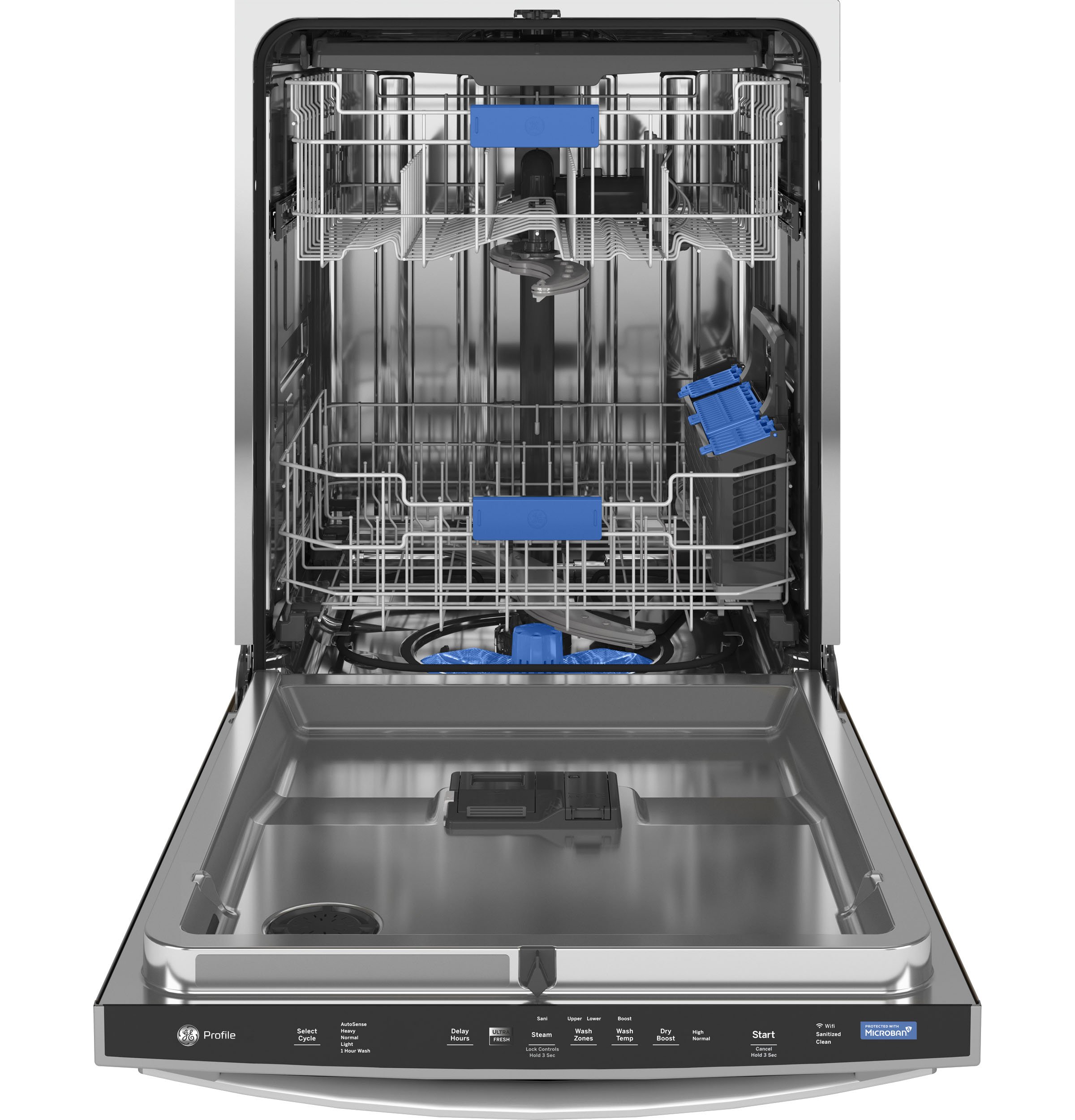 PDT755SYRFS GE Profile Dishwasher with Towel Bar Handle - Stainless Steel-3
