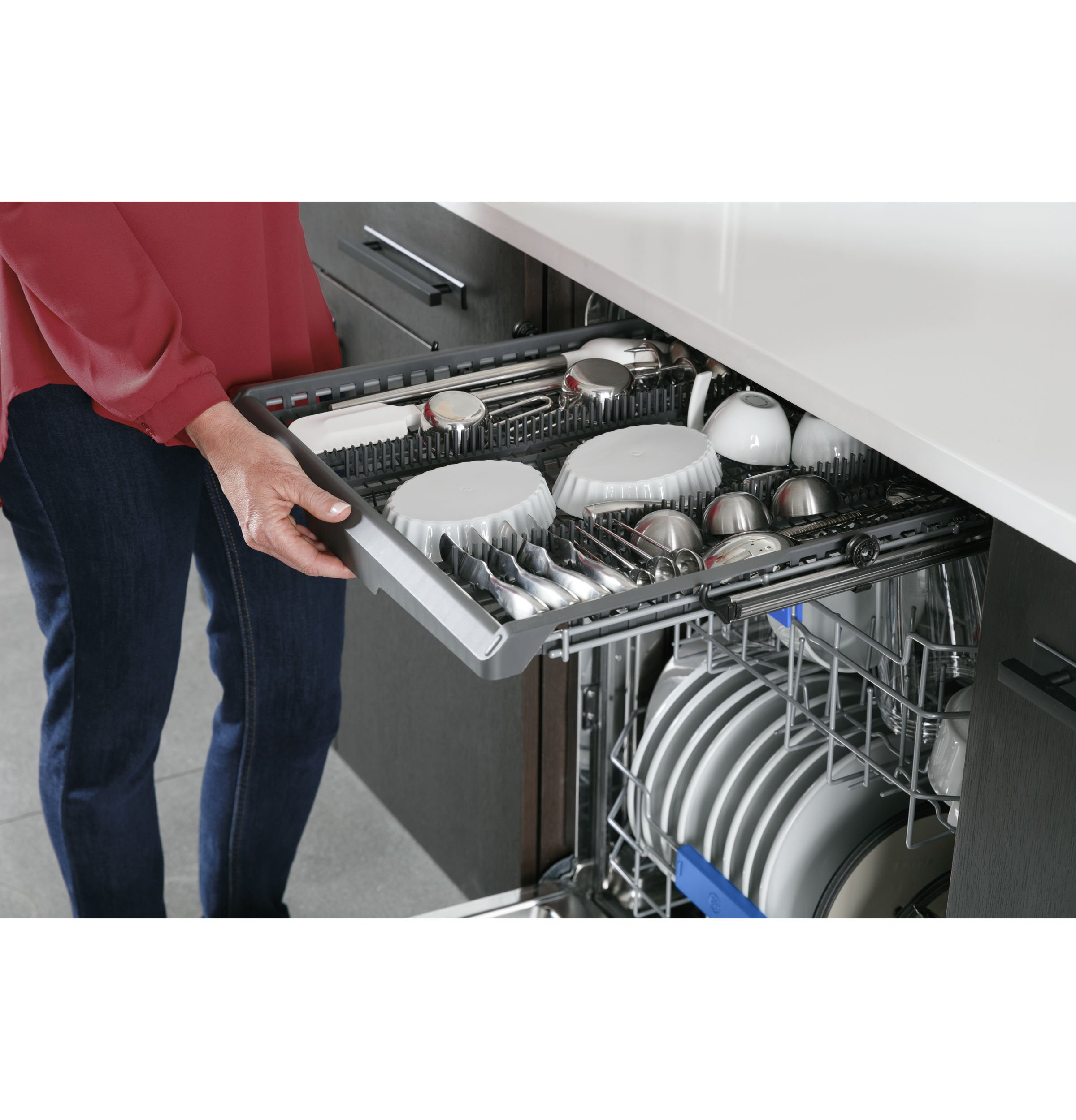 PDT755SYRFS GE Profile Dishwasher with Towel Bar Handle - Stainless Steel-5