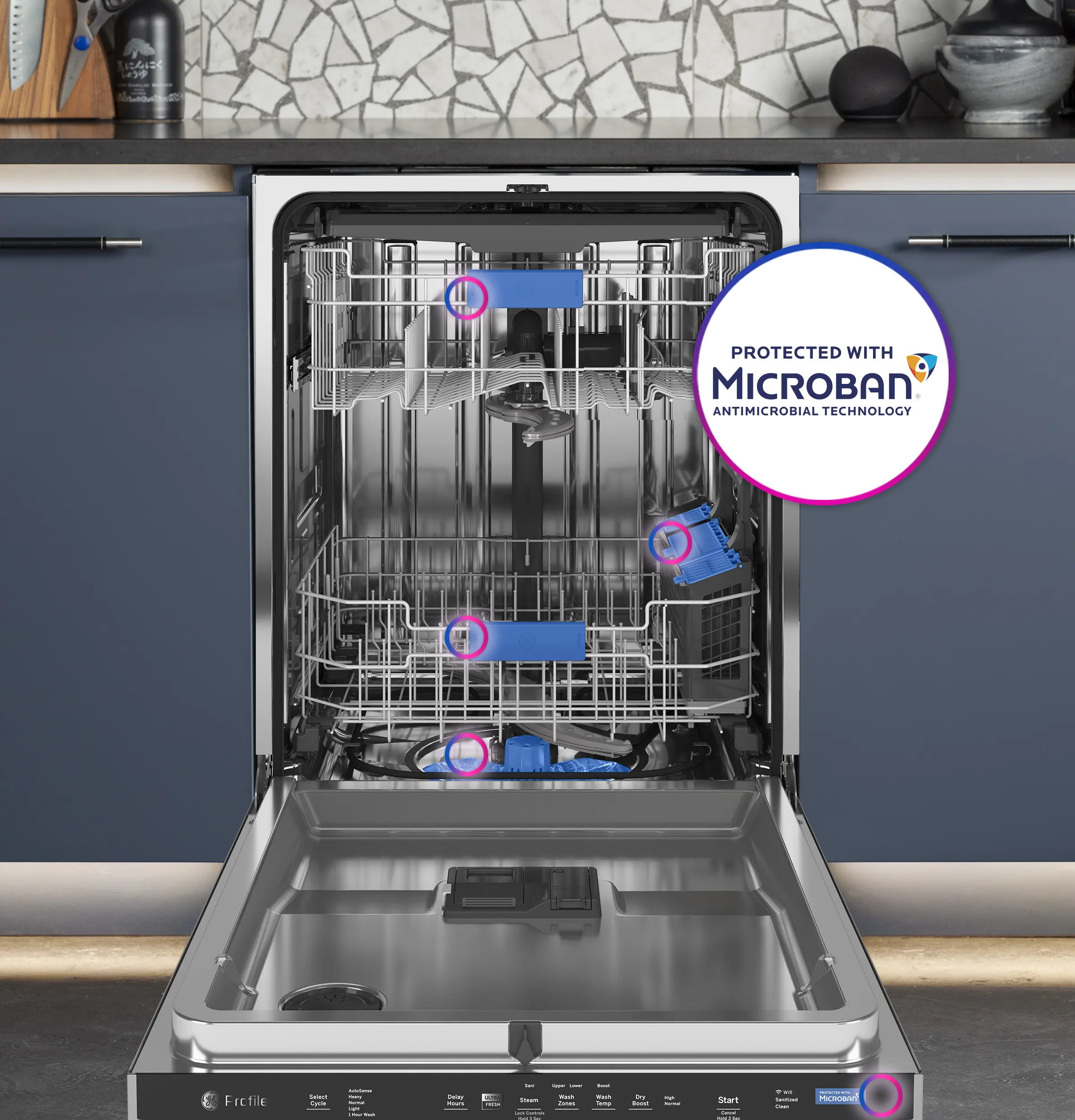 PDT755SYRFS GE Profile Top Control Dishwasher - Stainless Steel-11