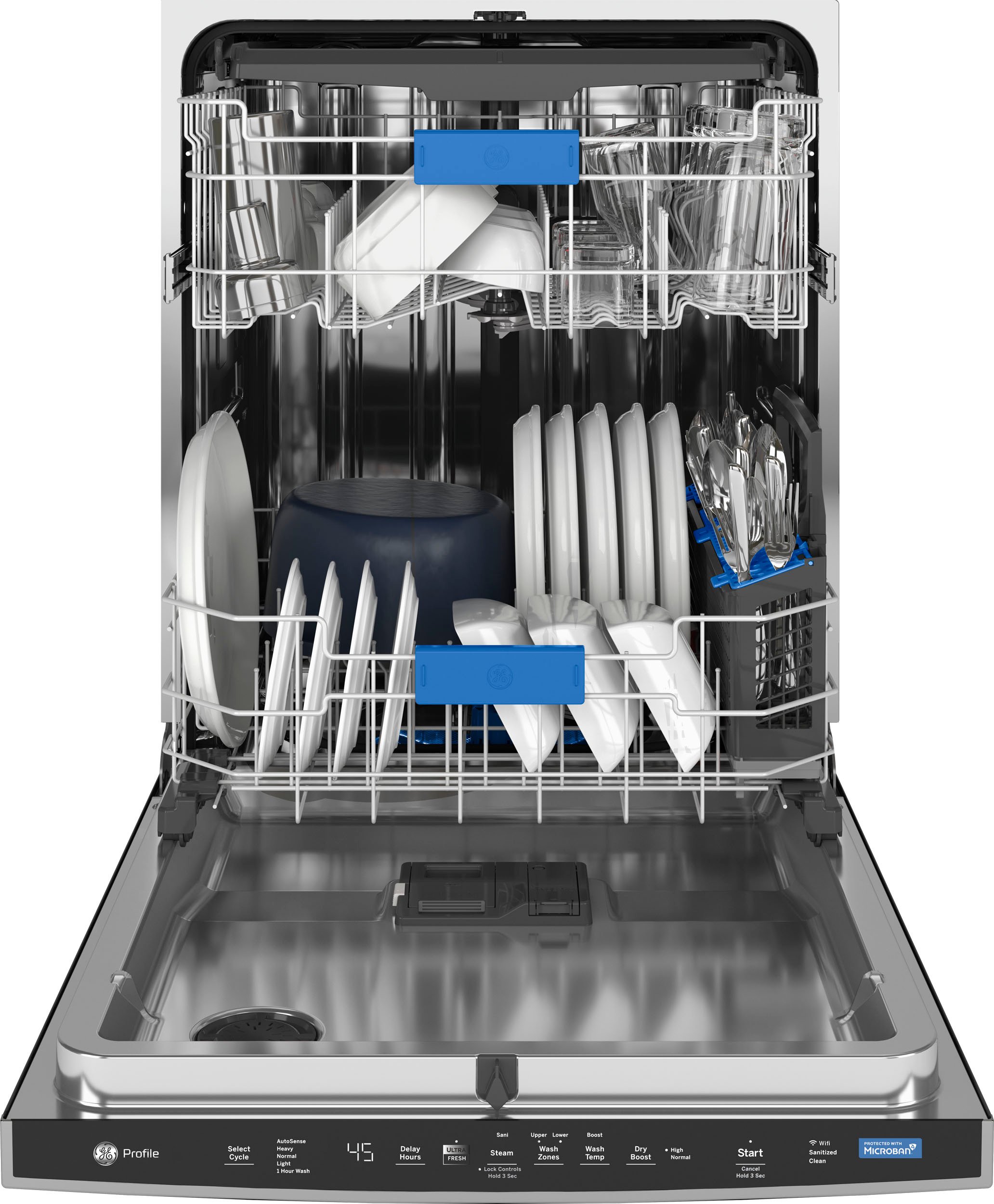 PDP755SYRFS GE Profile Dishwasher with Stainless Steel Tub - Stainless Steel-3
