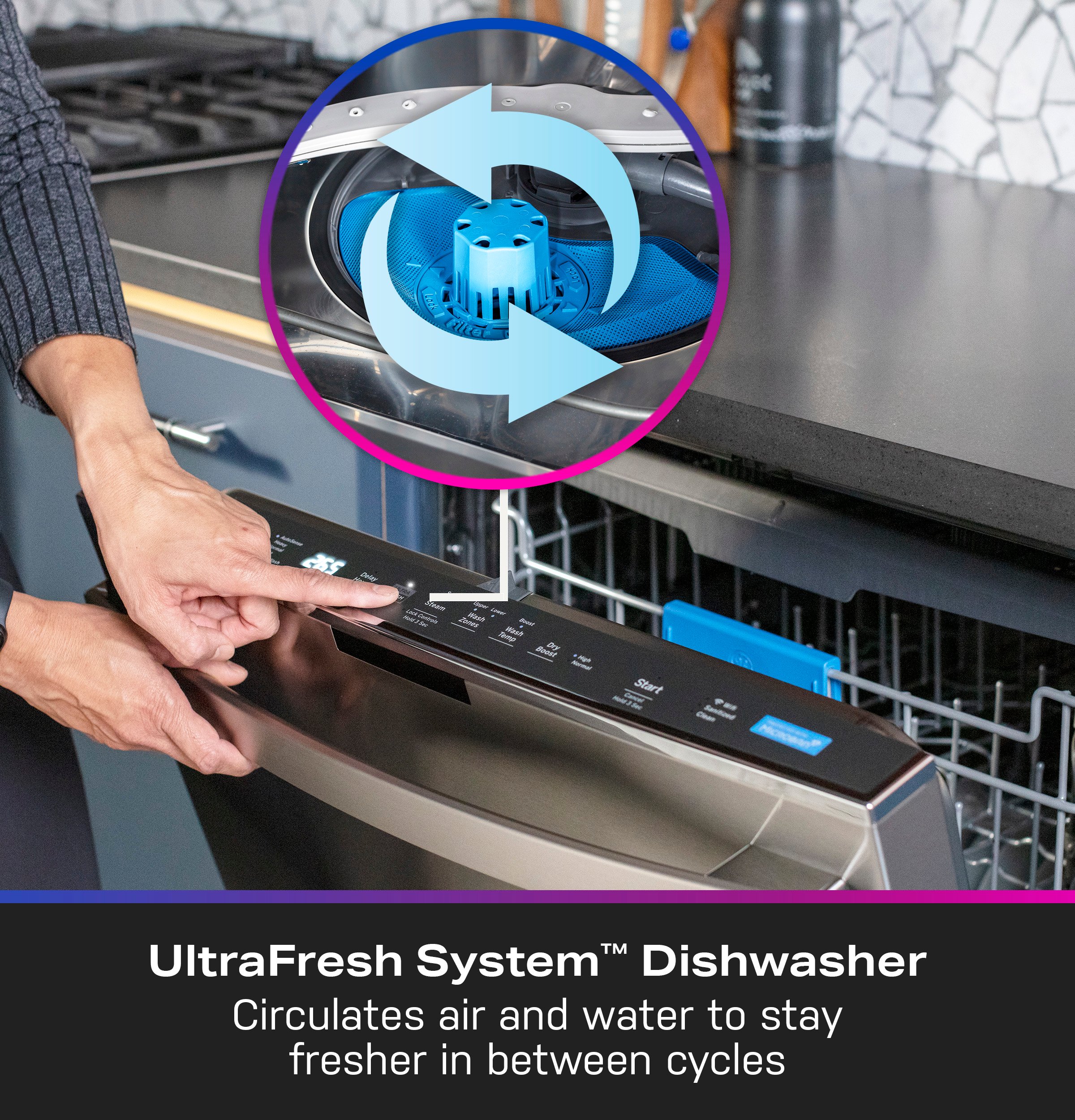 PDP755SYRFS GE Profile Dishwasher with Stainless Steel Tub - Stainless Steel-9