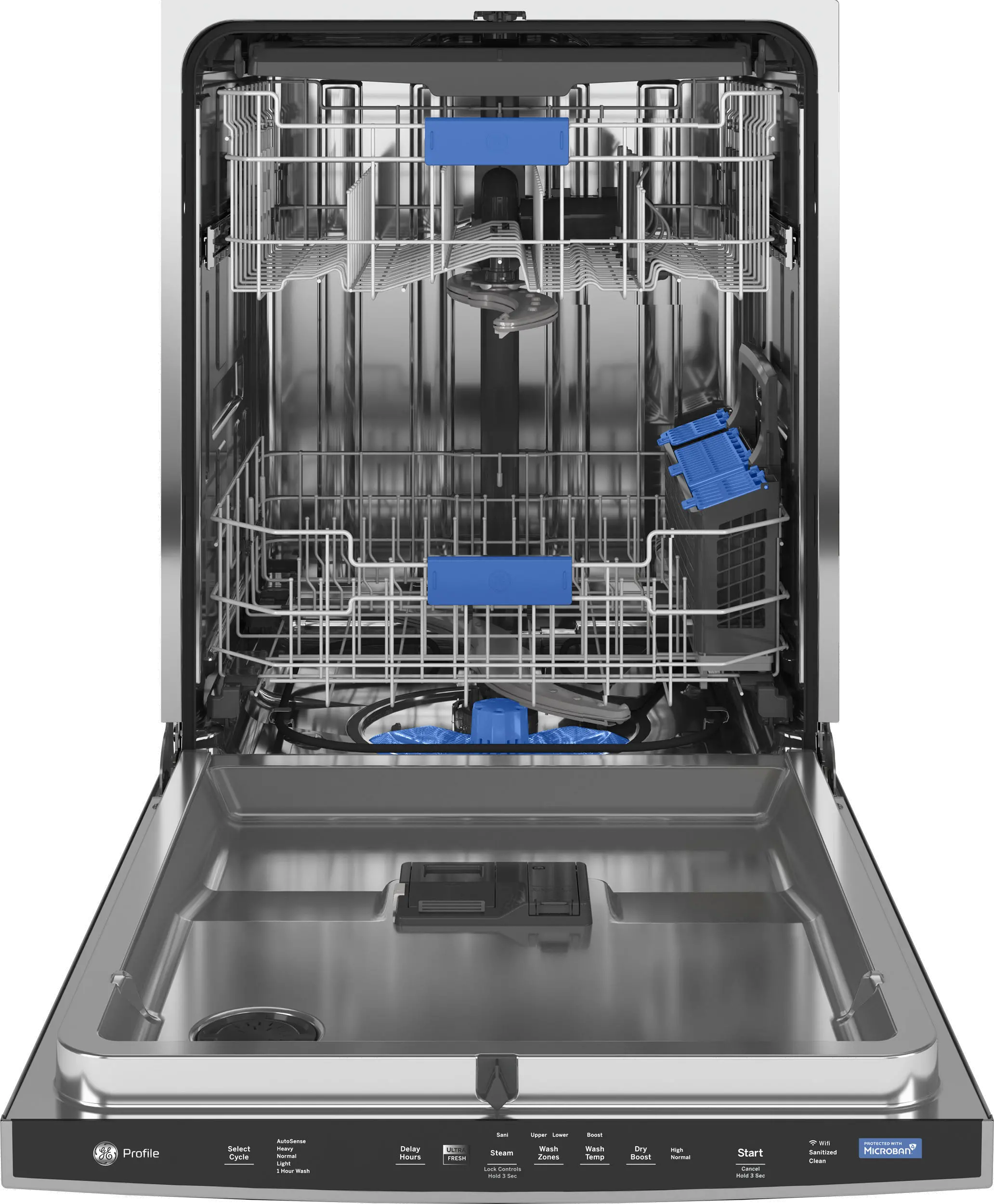 PDP755SYRFS GE Profile Top Control Dishwasher - Stainless Steel-2