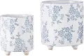 Small 6.25 Blue Floral Pot