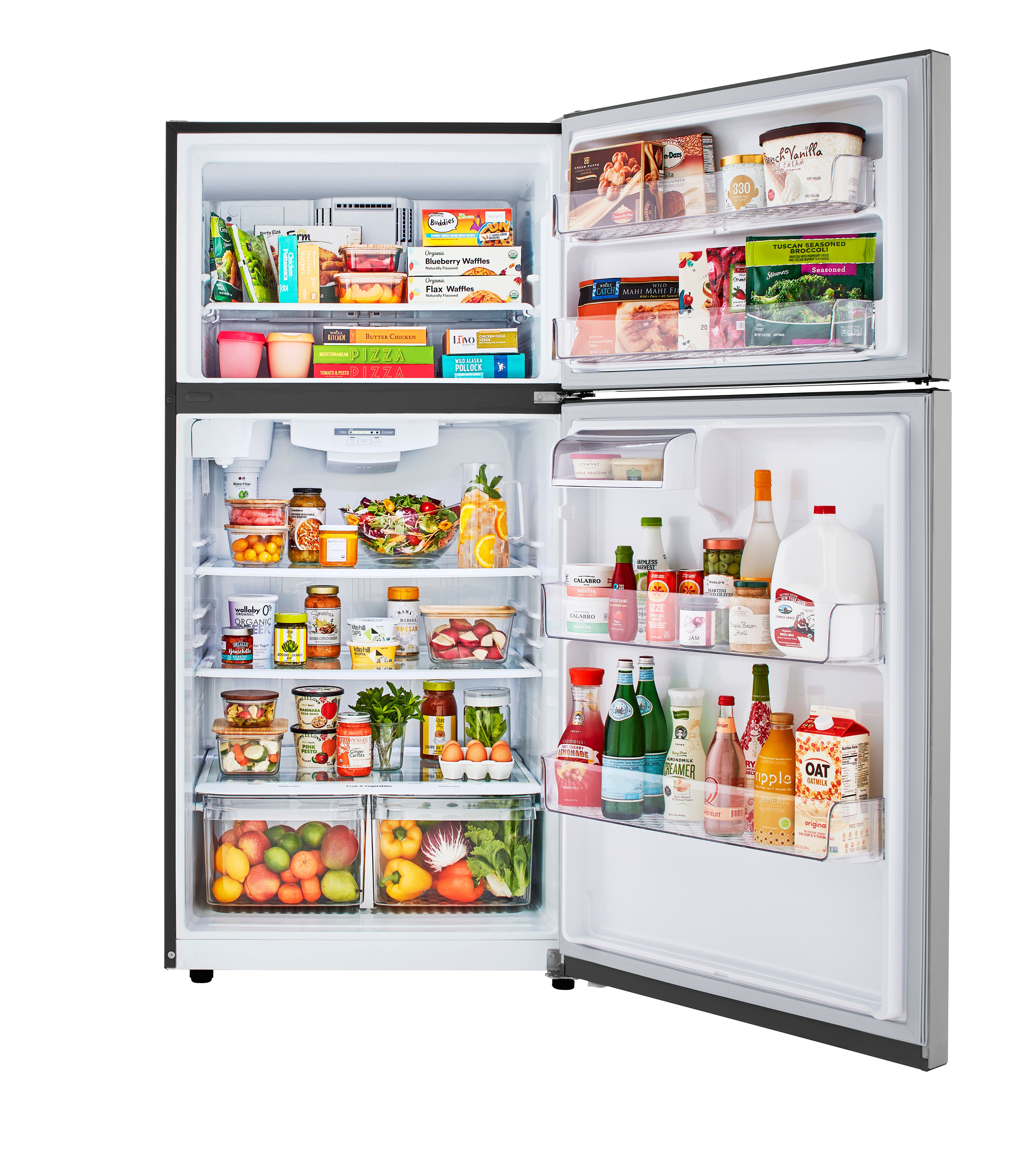 LRTLS2403S LG 23.8 cu ft Top Freezer Refrigerator - 33 W Stainless Steel-4