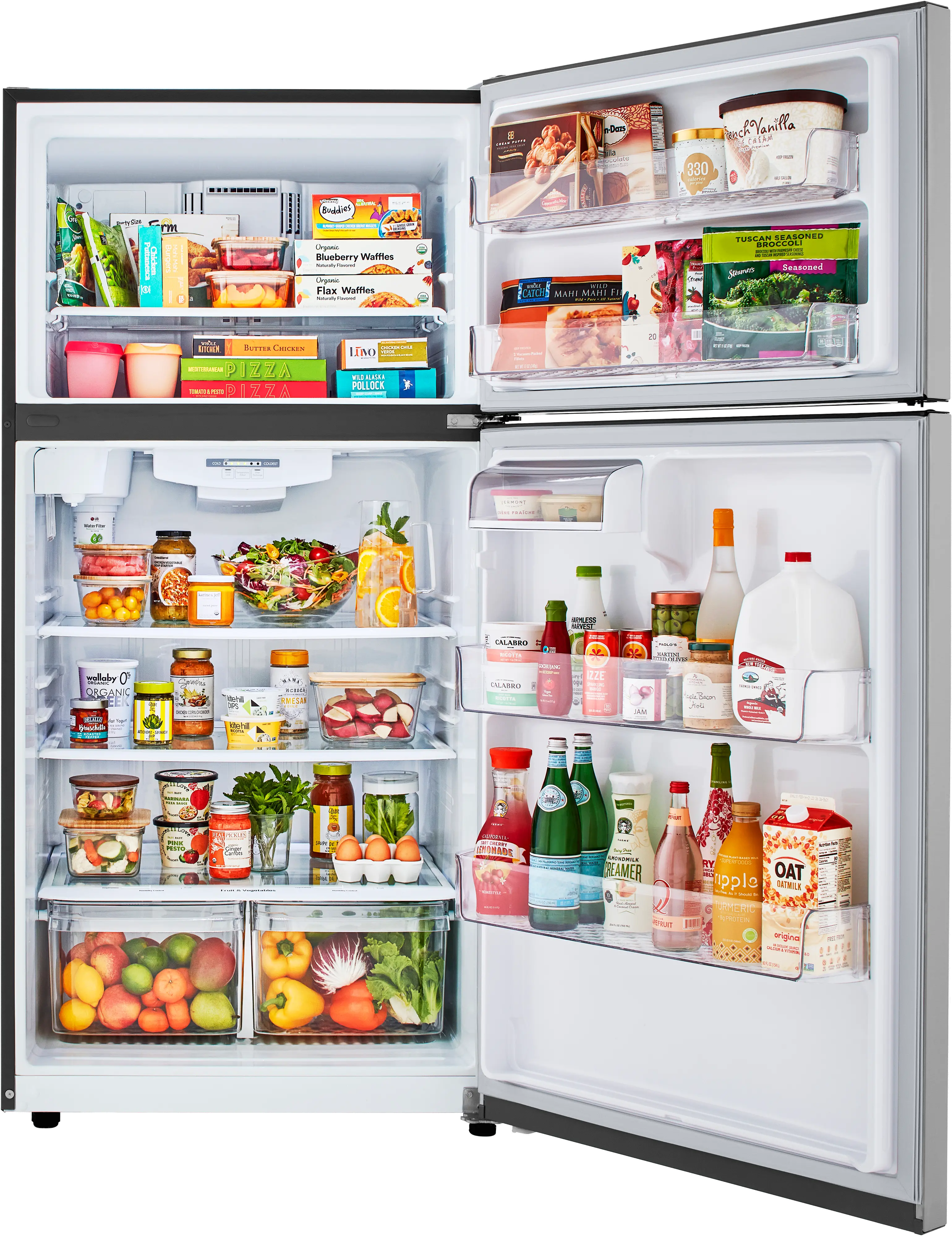 LRTLS2403S LG 23.8 cu ft Top Freezer Refrigerator - 33 W Stainless Steel-4