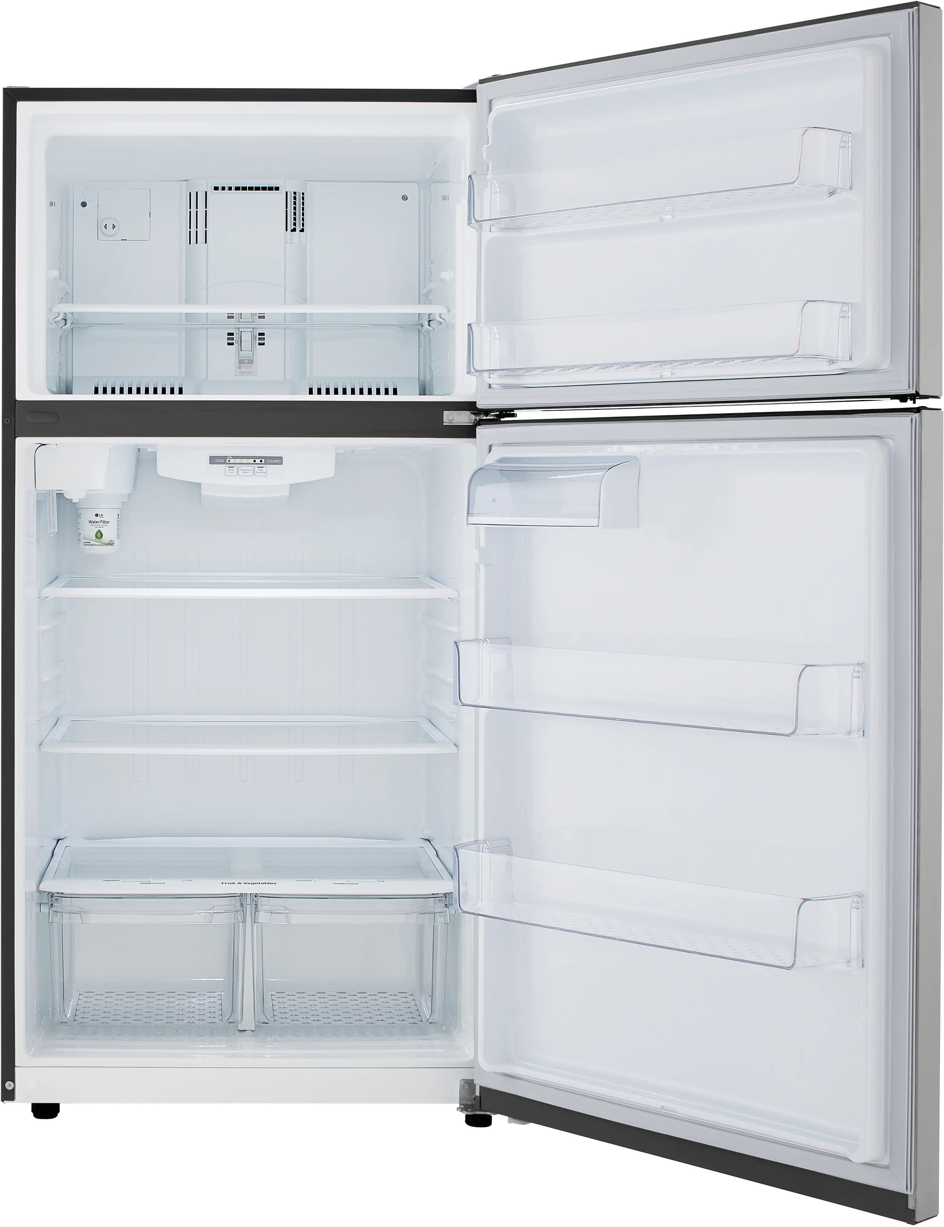 LRTLS2403S LG 23.8 cu ft Top Freezer Refrigerator - 33 W Stainless Steel-5