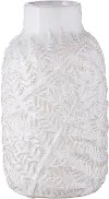 10 Inch Leaf Embossed Vase