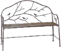 46 Birds on Branch Bench
