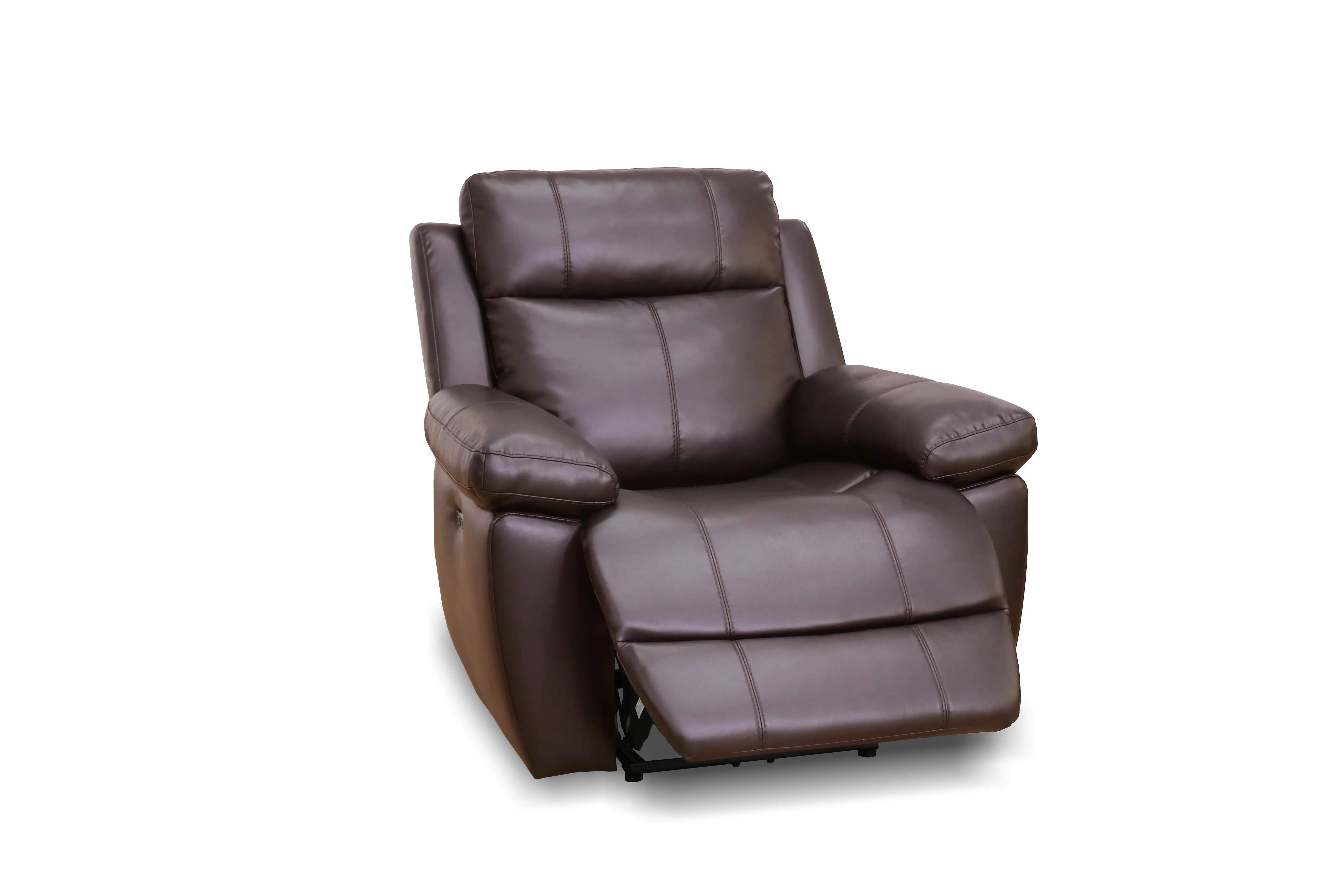 Rele Chocolate Brown Wall Hugger Power Recliner-3