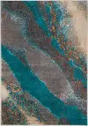 BR1005O5X8 Brisbane 5 x 8 Teal Moonstruck Area Rug