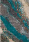 BR1005O5X8 Brisbane 5 x 8 Teal Moonstruck Area Rug