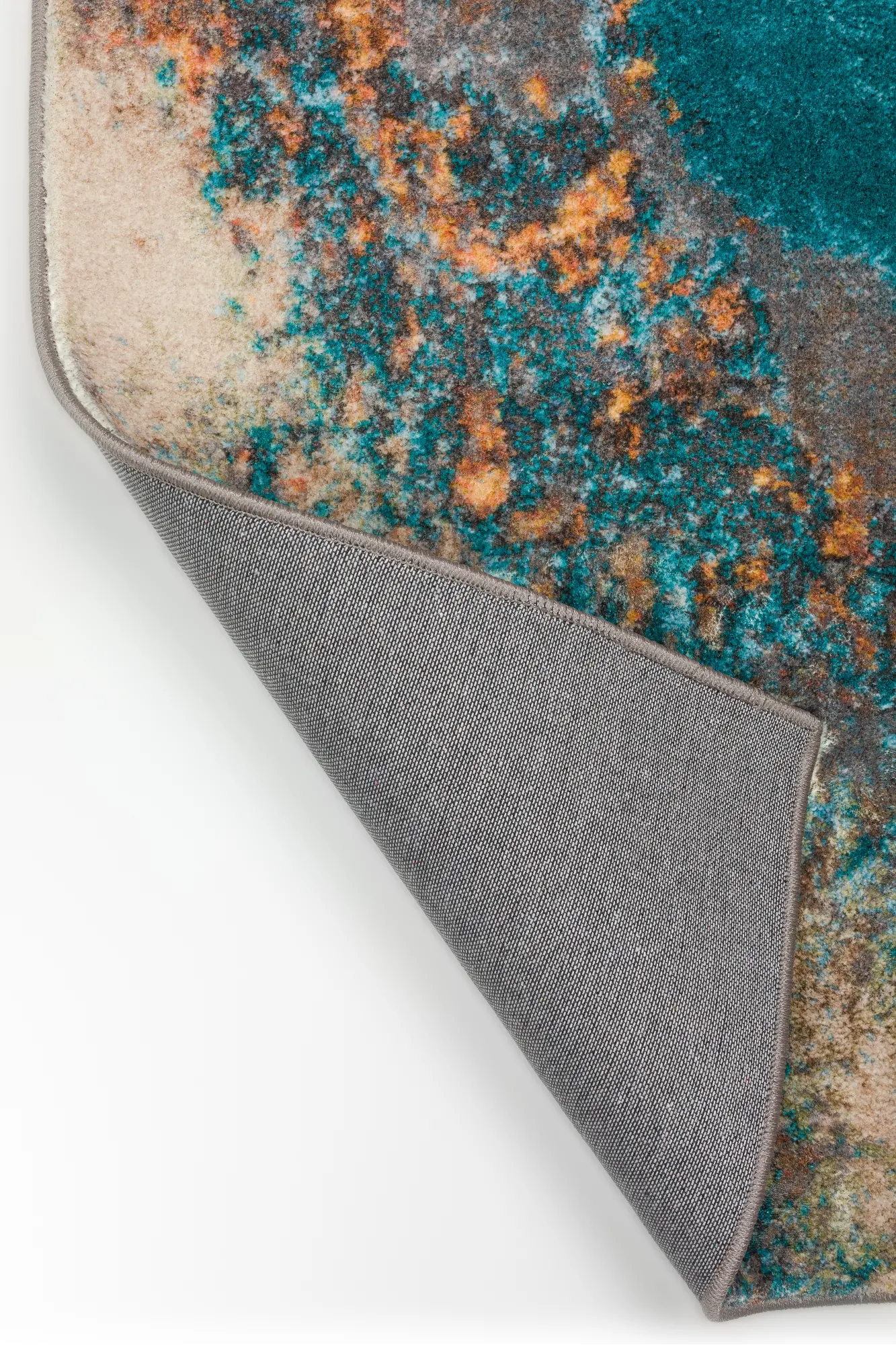 BR100MO8X10 Brisbane 8 x 10 Teal Moonstruck Area Rug-2