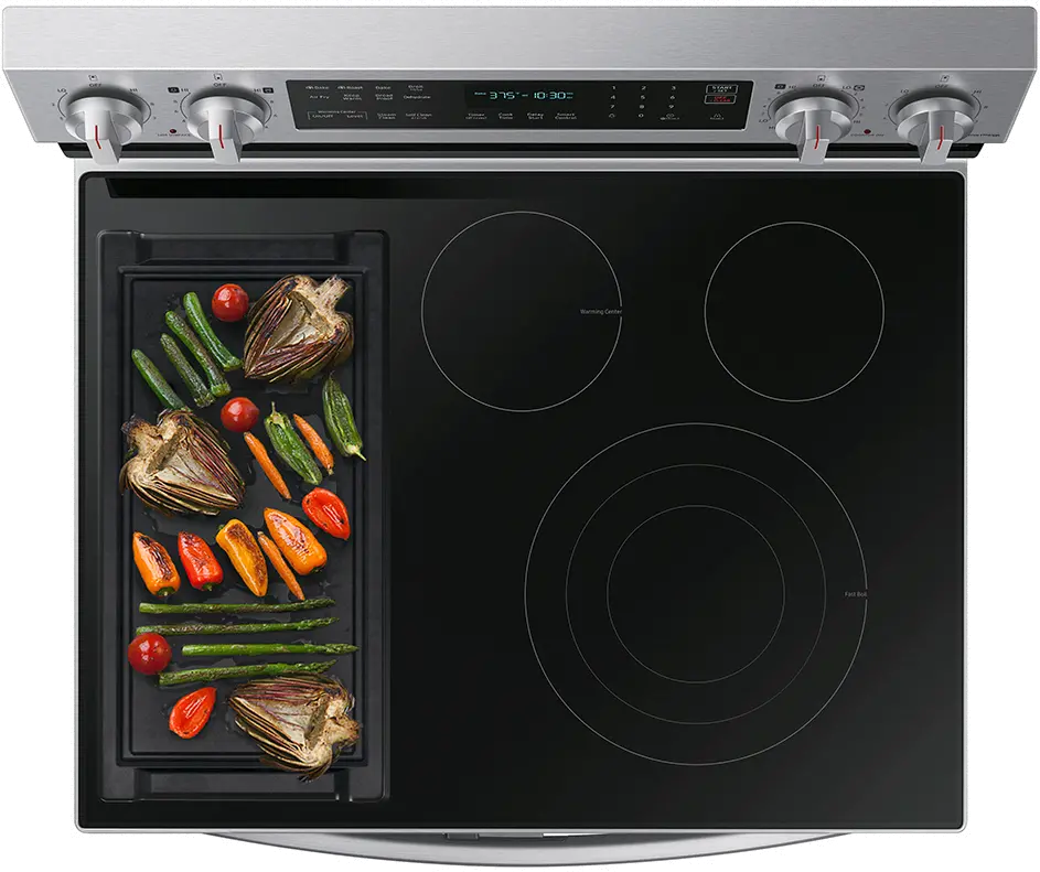 NE63A6751SG Samsung FlexDuo Electric Range - Black Stainless Steel-10