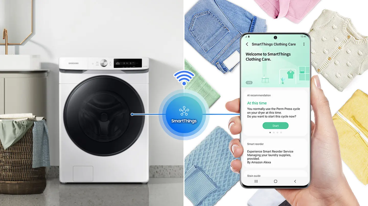 WF45A6400AW Samsung Large Capacity Front Load Washer - White, WF45A6400-8