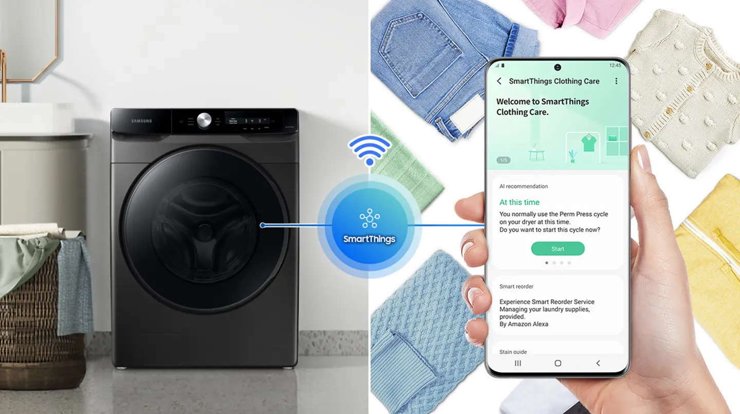 WF45A6400AV Samsung Large Capacity Front Load Washer - Black-9