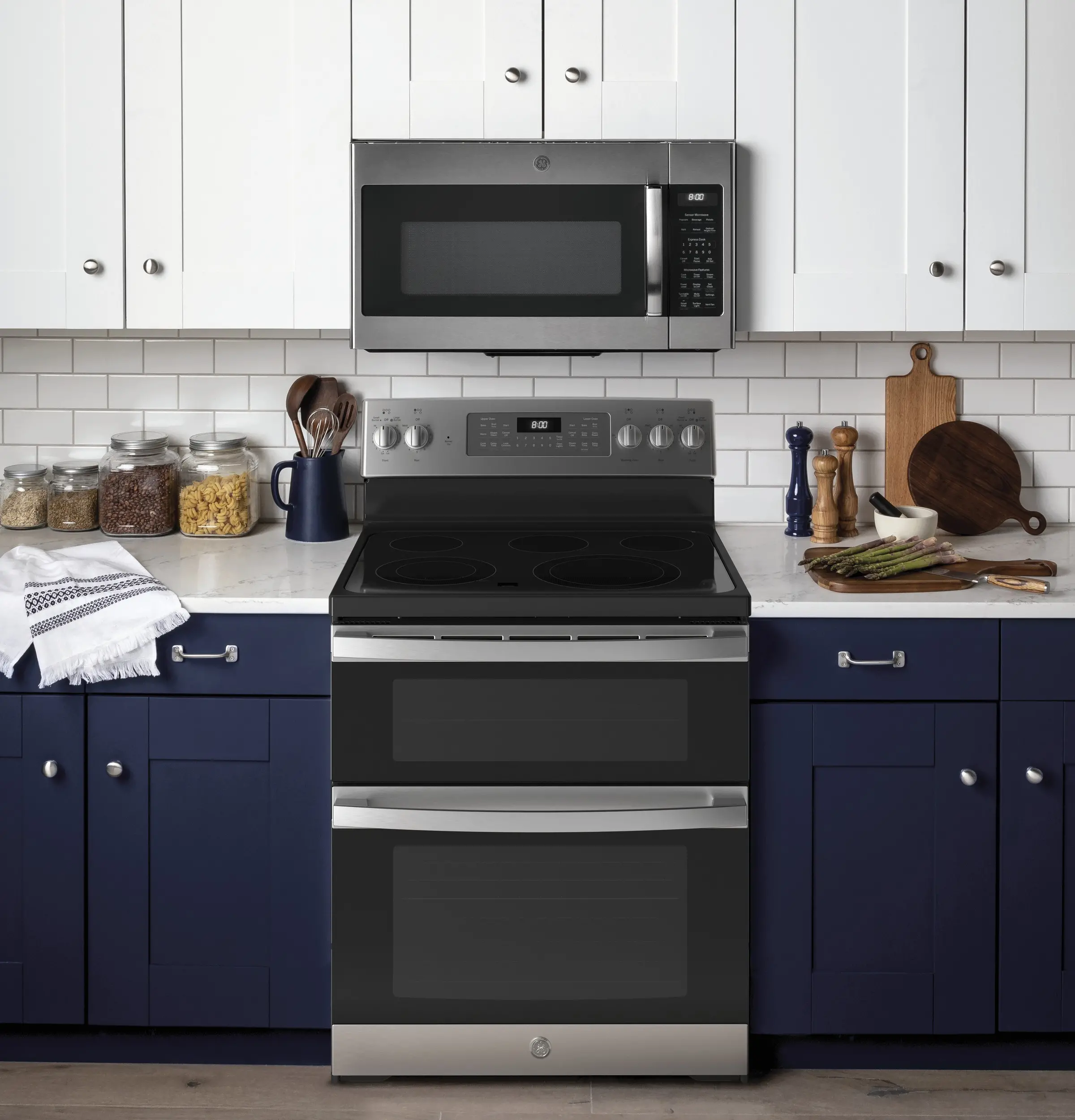 JBS86SPSS GE Double Oven Electric Range - Stainless Steel-9
