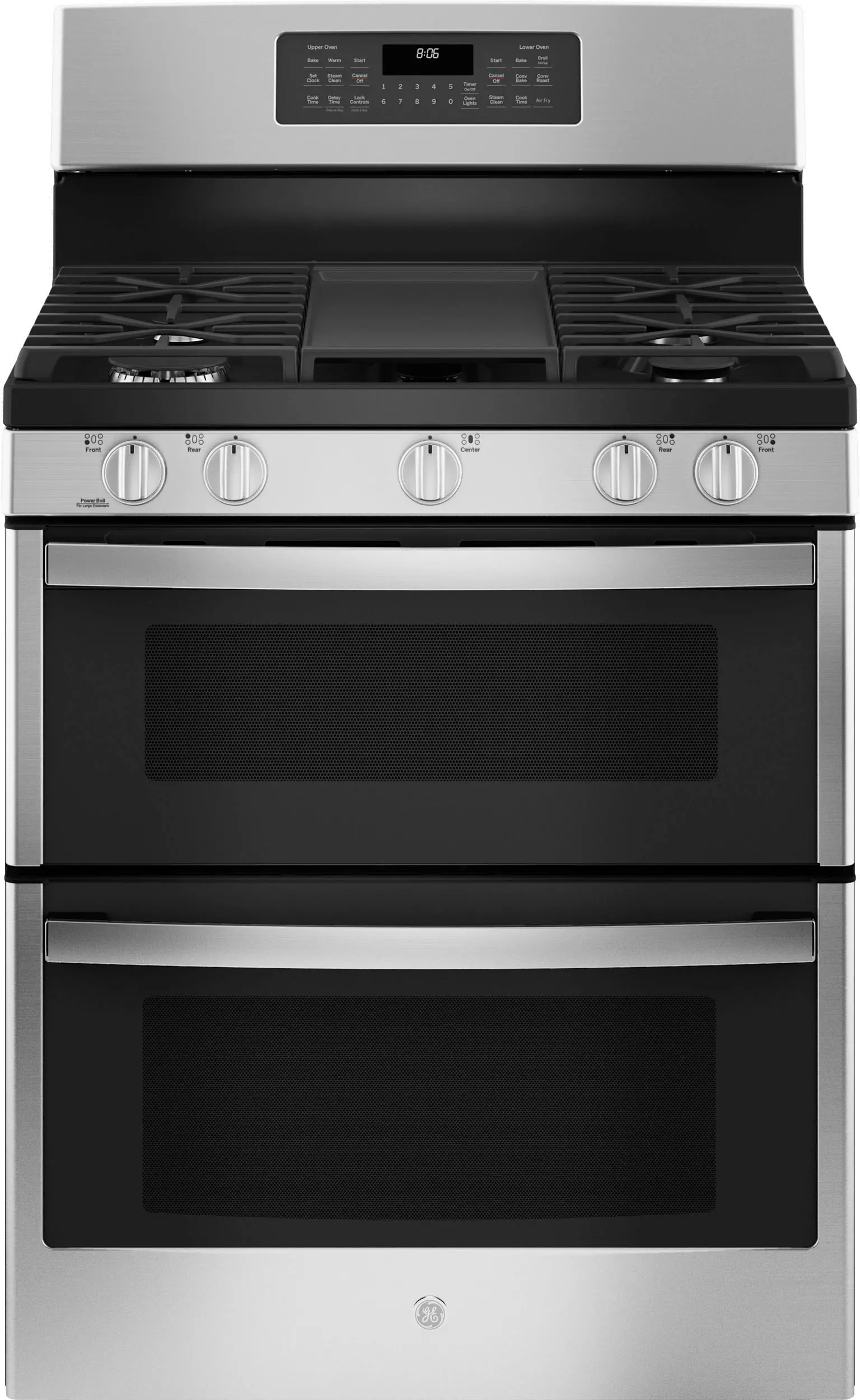 JGBS86SPSS GE Double Oven Gas Range - Stainless Steel-1