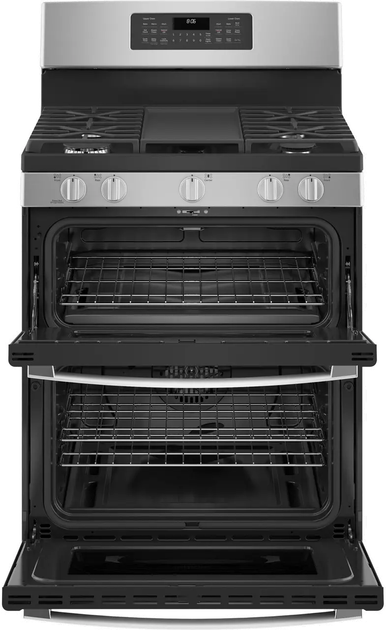 JGBS86SPSS GE Double Oven Gas Range - Stainless Steel-2