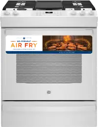 JGS760DPWW GE 30 Inch Slide In Gas Range - White