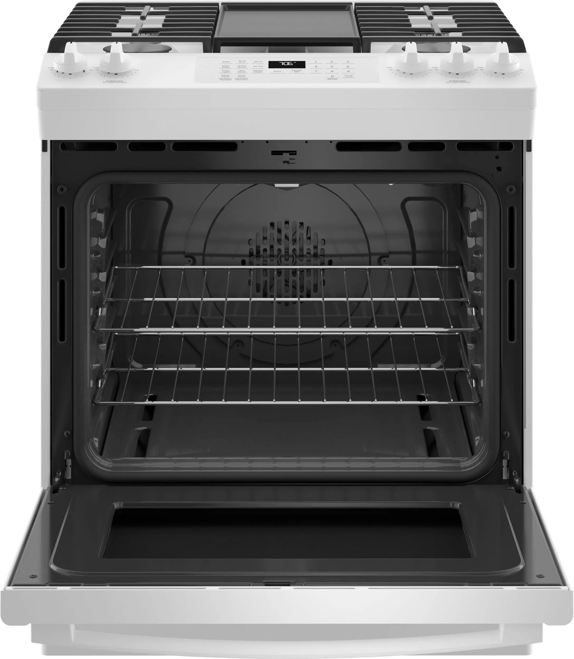 JGS760DPWW GE 30 Inch Slide In Gas Range - White-6