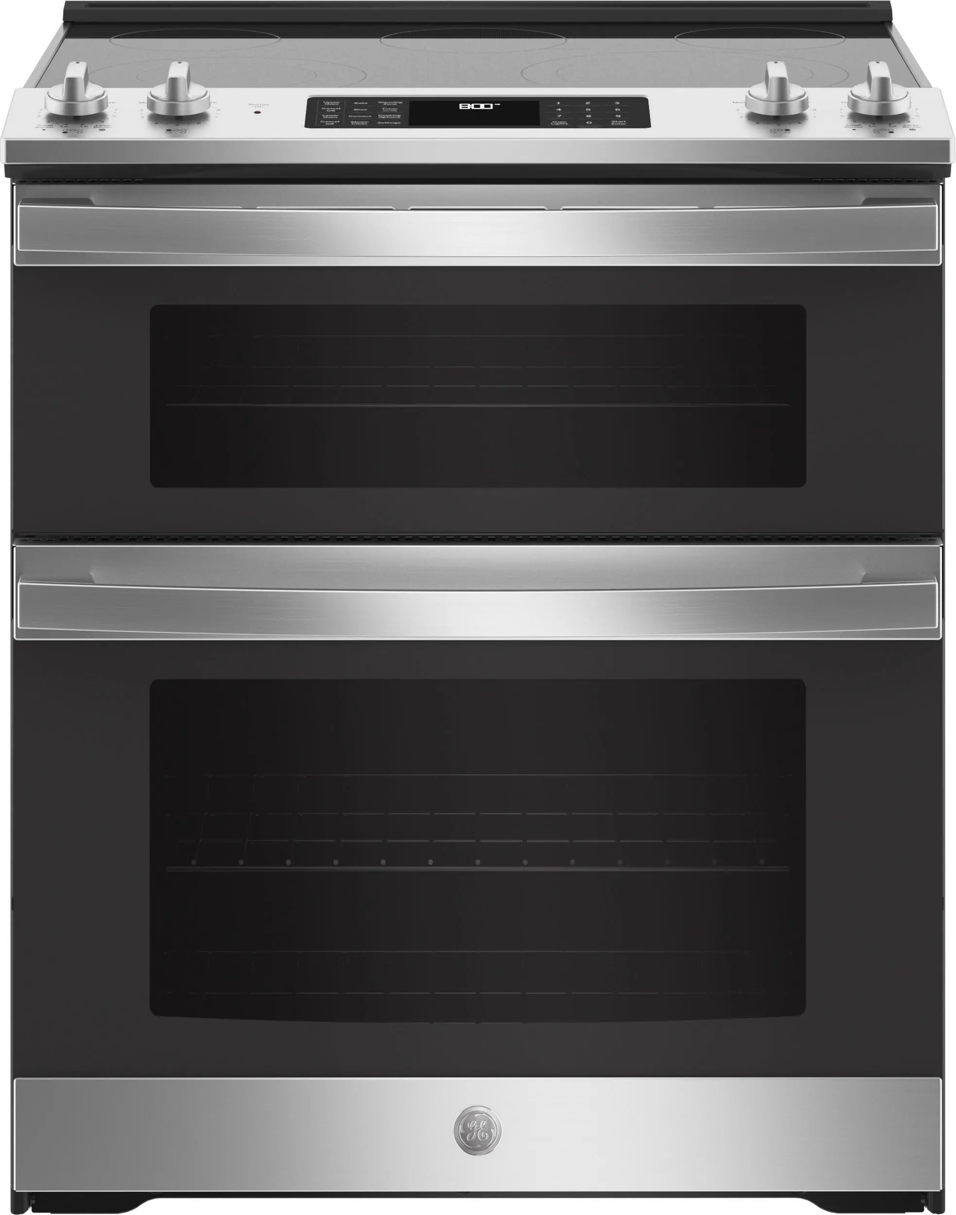 JSS86SPSS GE Slide-In Double Oven Range - Stainless Steel-1