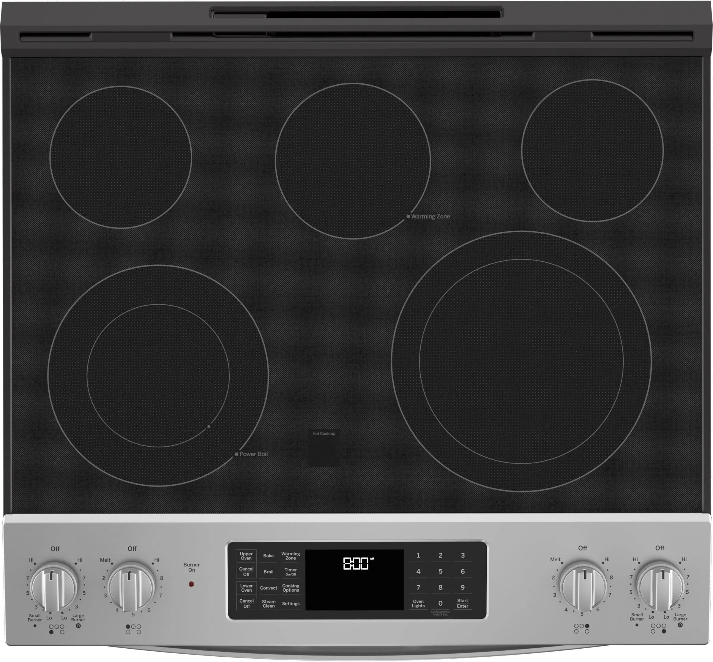 JSS86SPSS GE Slide-In Double Oven Range - Stainless Steel-4