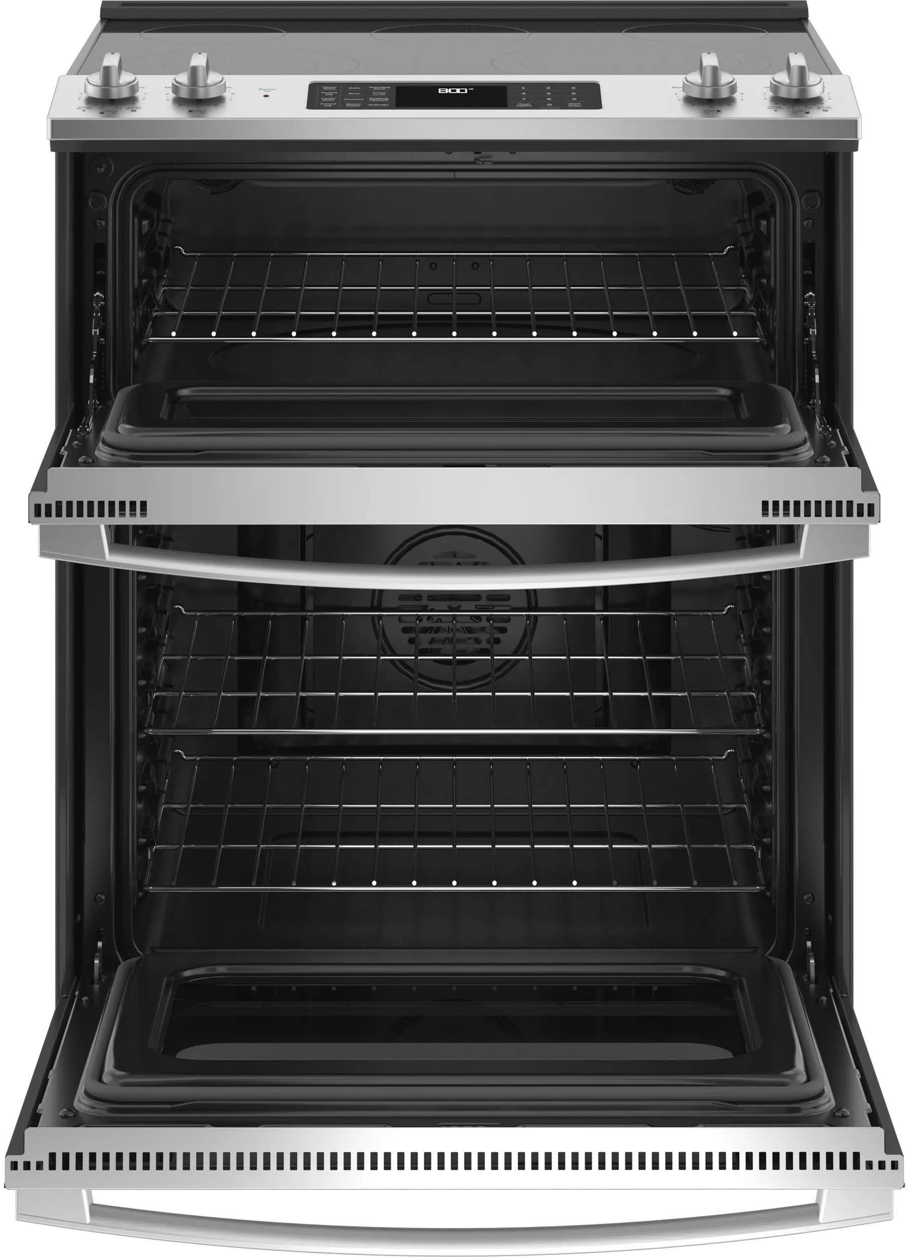 JSS86SPSS GE Slide-In Double Oven Range - Stainless Steel-9