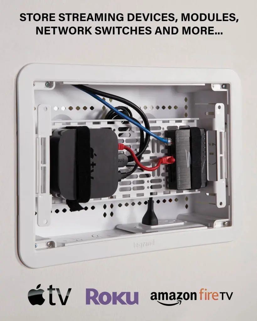 SA-IWB9-B1 Sansus 9 TV Media In-Wall Box - White-3