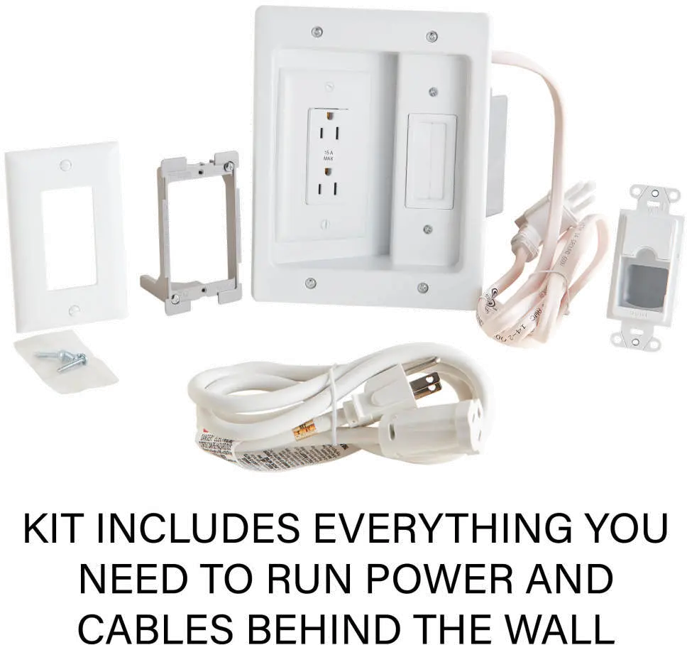 SA-IWP1 In-Wall TV Power and Cable Management Kit-2