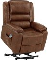 Buxton Cognac Brown Power Reclining Lift Chair