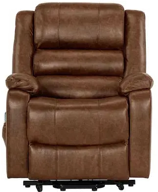 Buxton Cognac Brown Power Reclining Lift Chair-2