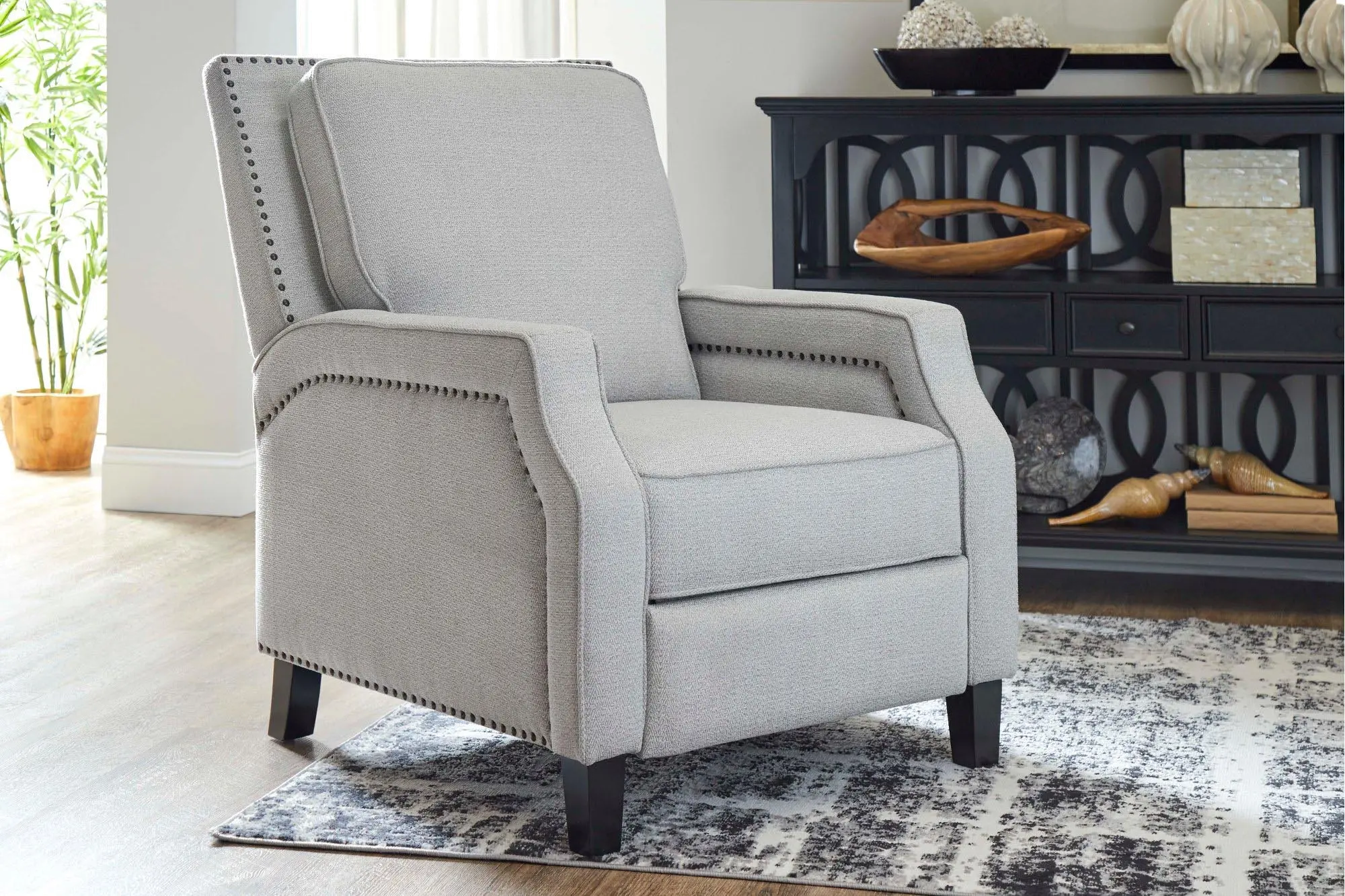 Portico Marble Gray Pushback Recliner-4