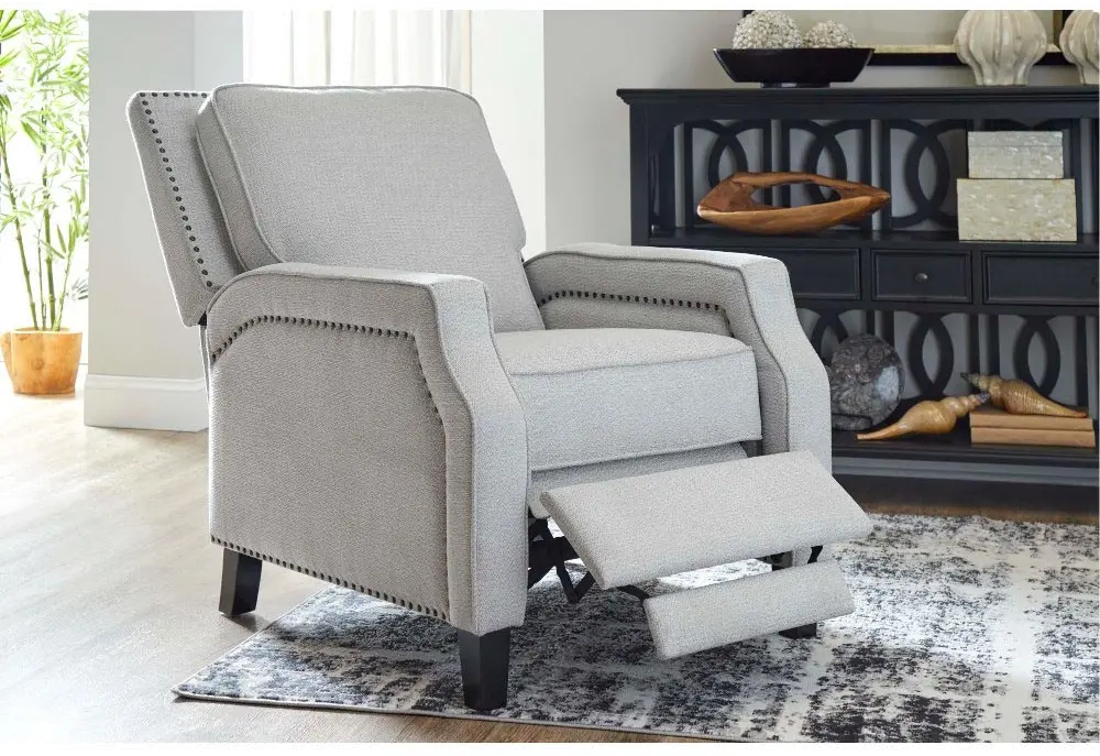 Portico Marble Gray Pushback Recliner-5