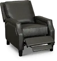 Portico Dark Gray Pushback Recliner