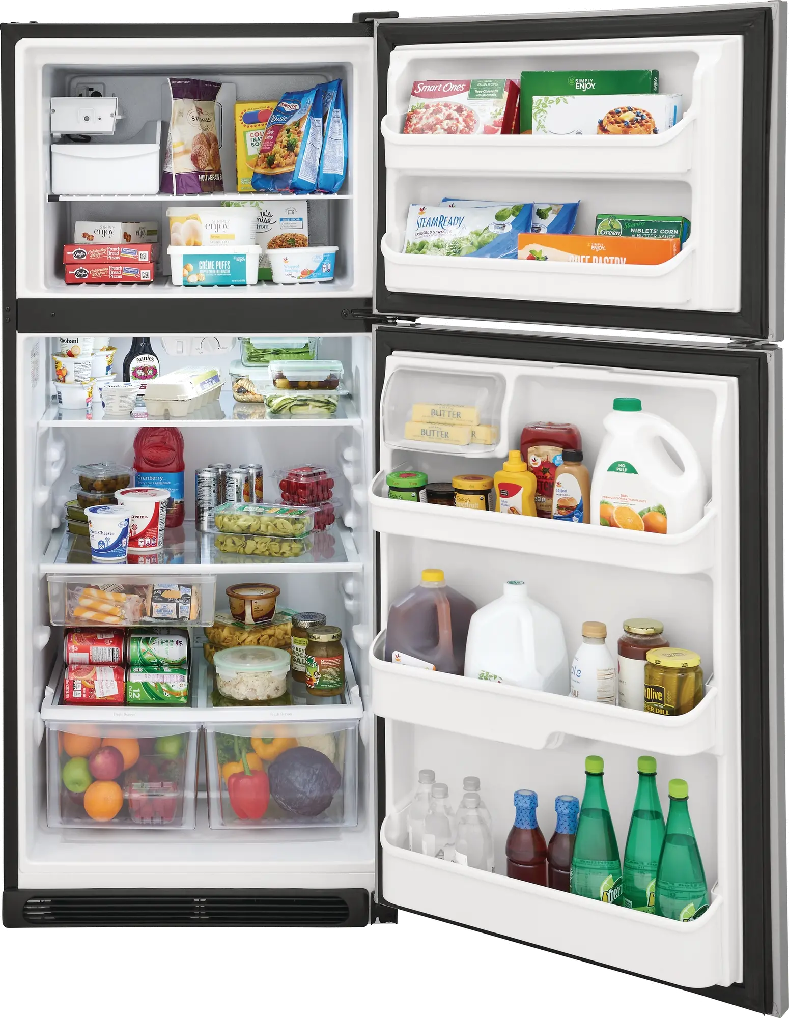 FRTD2021AS Frigidaire 20.5 cu ft Top Freezer Refrigerator - 30 W Stainless Steel-4