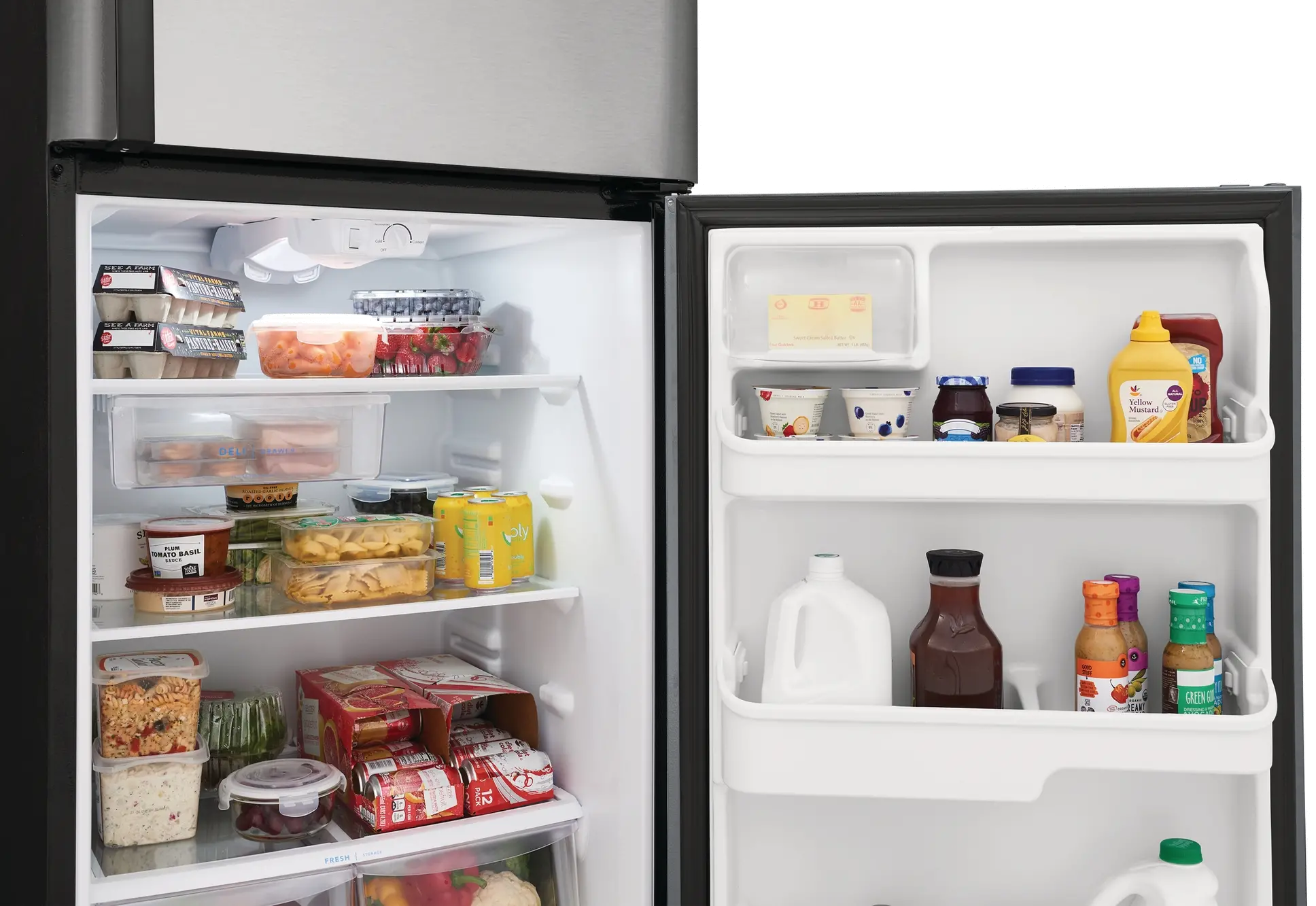 FRTD2021AS Frigidaire 20.5 cu ft Top Freezer Refrigerator - 30 W Stainless Steel-7