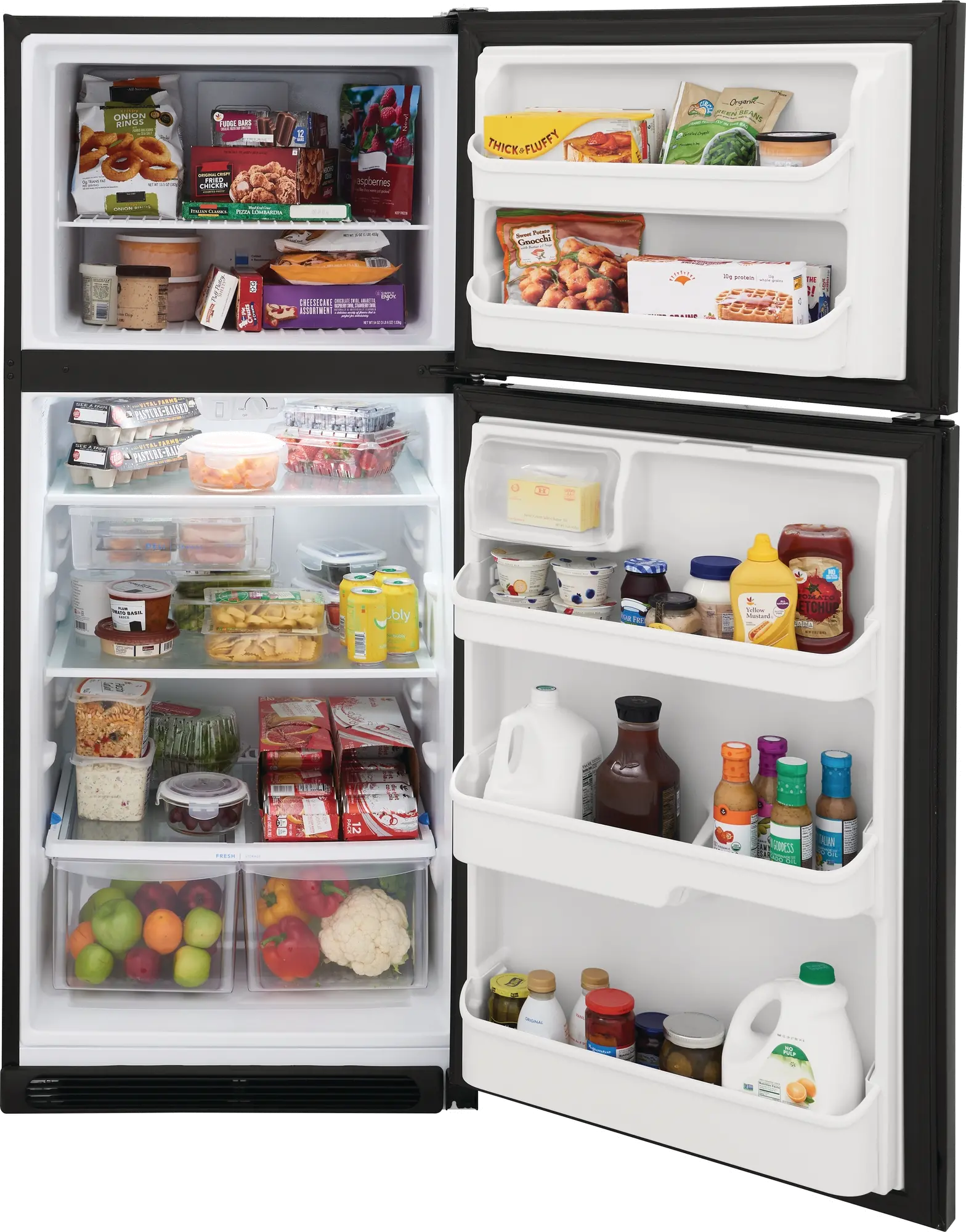 FRTD2021AB Frigidaire 20.5 cu ft Top Freezer Refrigerator - 30 W Black-4