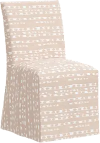 91-6SLHMRSFPNKOGA Contemporary Himari Soft Pink Slipcover Dining Chair