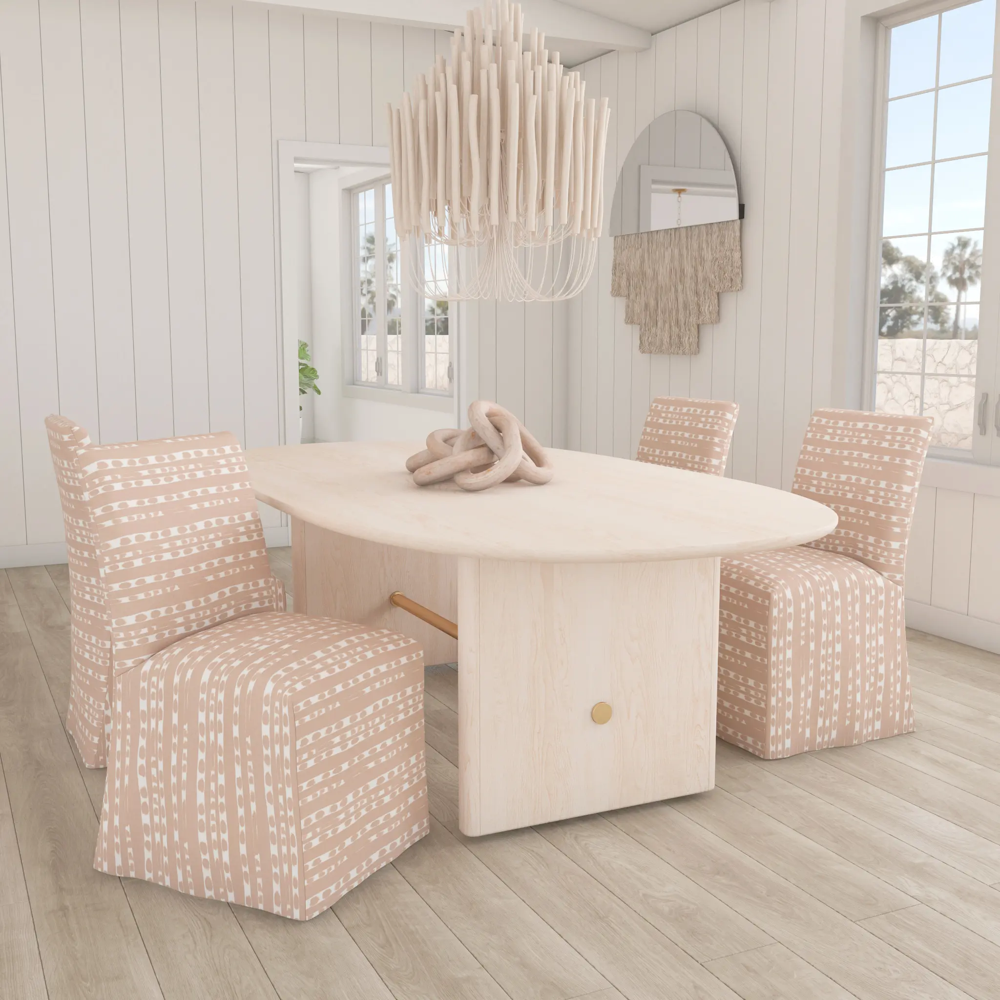91-6SLHMRSFPNKOGA Contemporary Himari Soft Pink Slipcover Dining Chair-2