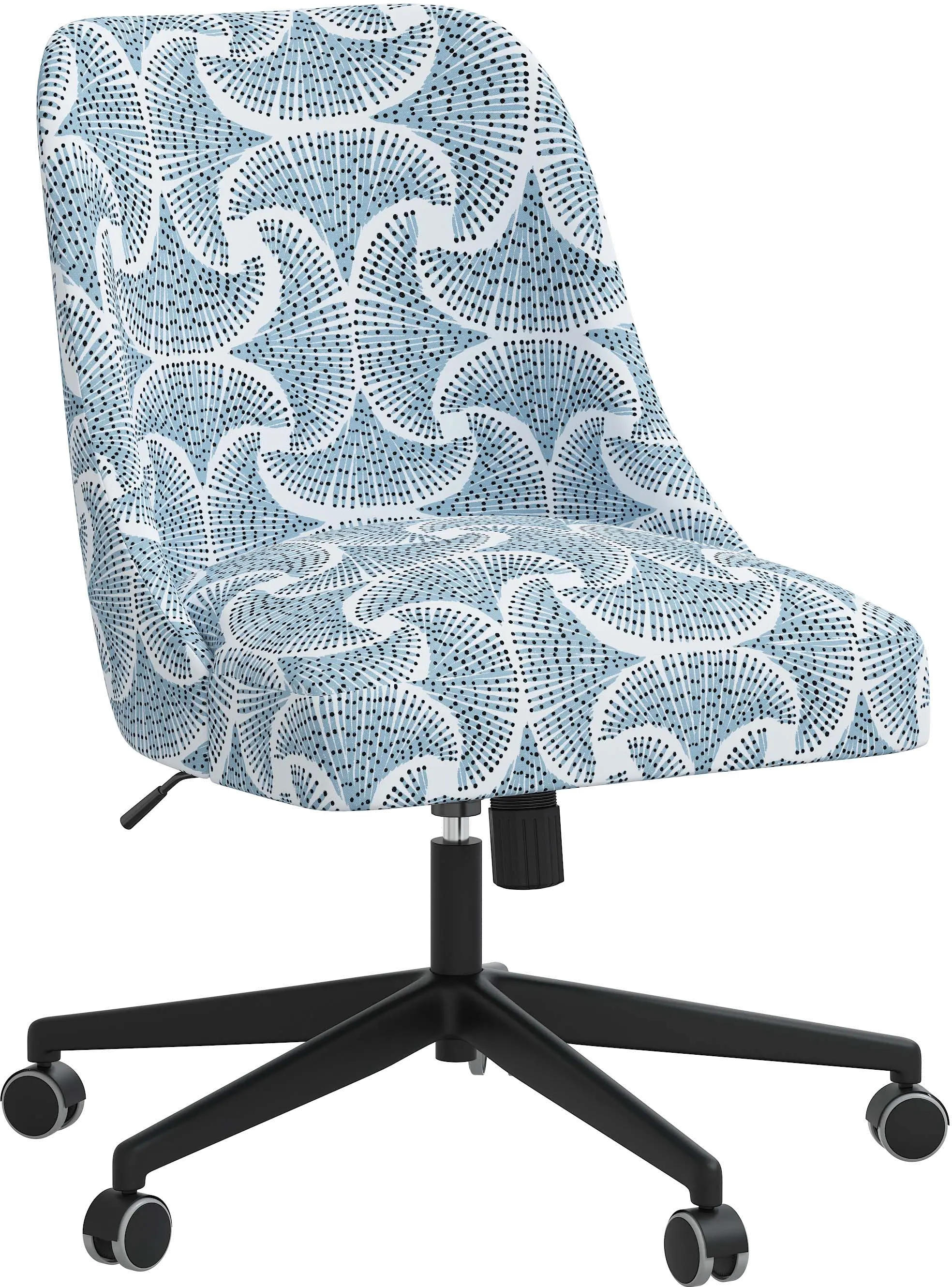 84-9SEFNBLUOGA Modern Sea Fan Blue Office Chair-1